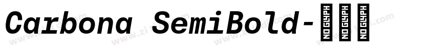 Carbona SemiBold字体转换